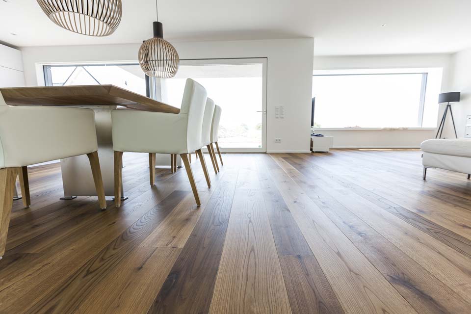 Landhausdiele von Parkett Herter – Zollerndiele im Wohnzimmer