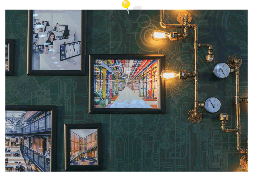 Wand-Deko Idee Industrieller Stil