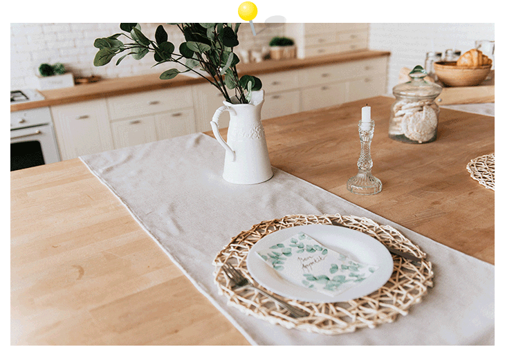 Inspiration – Landhausküche mit gedecktem Tisch
