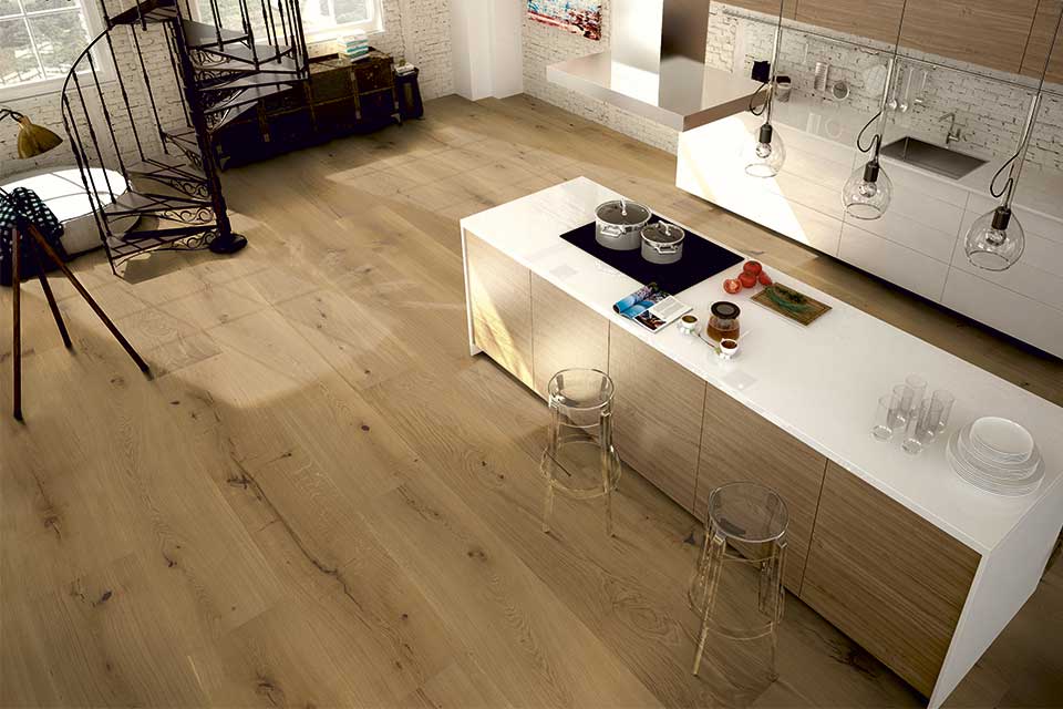 Woodline Parquetry Landhausdiele Eiche Rustic XL im Loft – Der Parkett Riese Köln