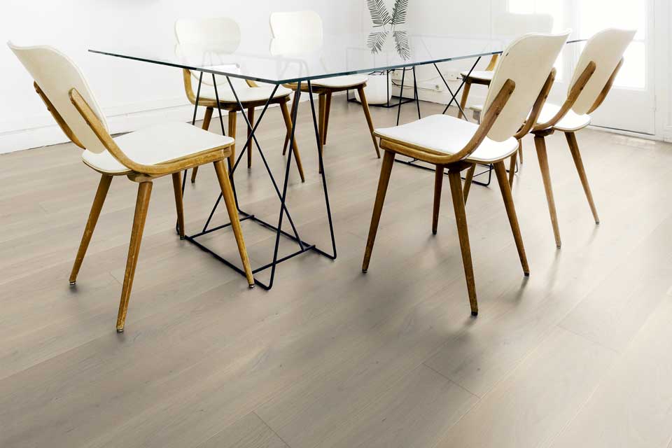 Raumbild koelparkett Landhausdiele Eiche Pearl